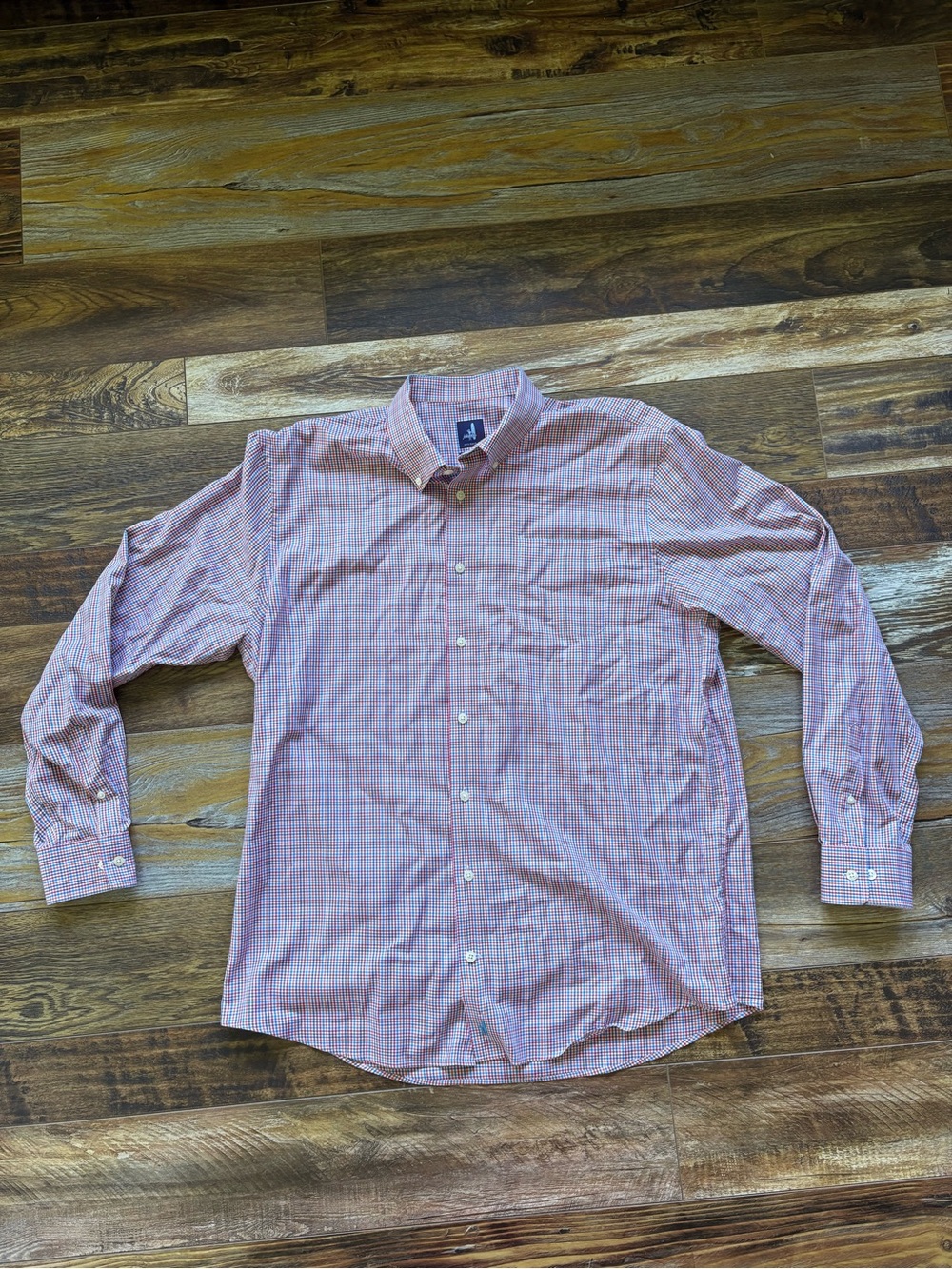 JOHNNIE O  Men's Performance Button Down Shirt XL multicolor 100% Cotton